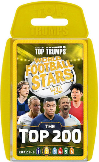 Board Game Top Trumps World Football Stars 2024 The Top 200 Pack 2 for 2-4 Players 6+ Years Old (EN) Winning Moves