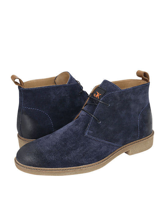 Suede Albastru marin Ghete barbati