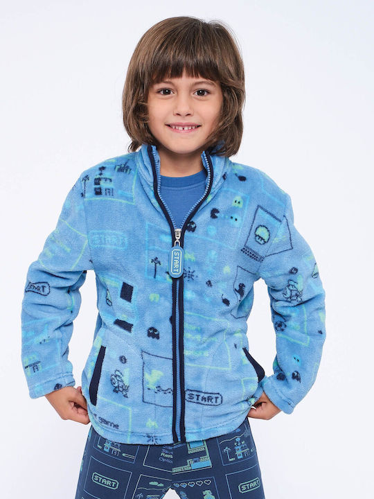 Muydemi Kids Robe Winter Blue