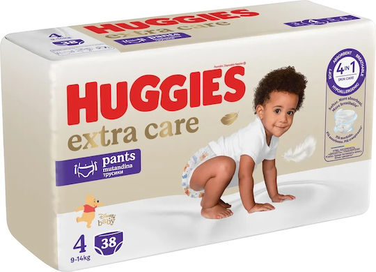 Huggies Scutece cu bandă adezivă Extra Care Nr. 4 pentru 9-14 kgkg 38buc