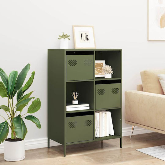 Cabinet de Birou Metalic Green olive oil 68x39x103.5cm
