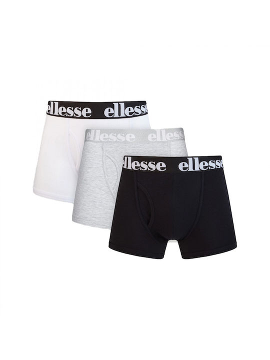 Ellesse Hali Slipi bărbătești 3Pachet Black/grey/white