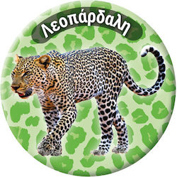 Round Magnet Animals 3 Leopard