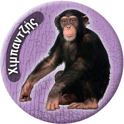 Round Magnet Animals 10 Chimpanzee