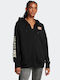 Project Rock Women's Sweatshirt Jacket Hooded Black