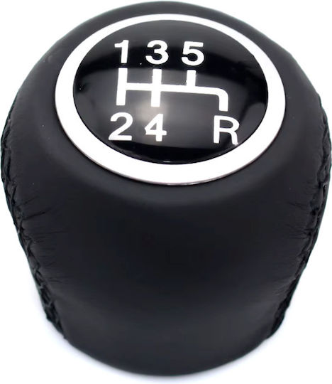 Leather Luxe Shift Knob for Fiat Grande Punto / Punto Evo Black
