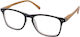 Eyelead Reading Glasses +1.75 Black/Brown E 211