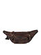 Leather Waist Bag Brown