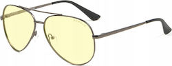 Gunnar Maverick Gunmetal Silver Home Office Glasses