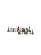 Luville Christmas Decorative Miniature 4x13x3cm. 2pcs