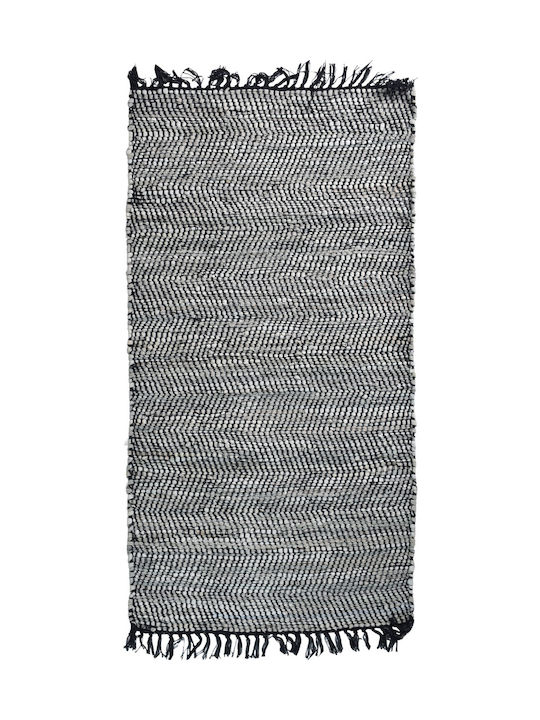 Viokarpet Leather Uni Teppich Rechteckig aus Le...