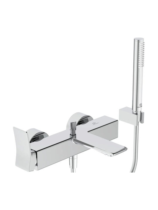 Ideal Standard Αναμεικτική Μπαταρία Μπανιέρας Πλήρες Σετ Ασημί