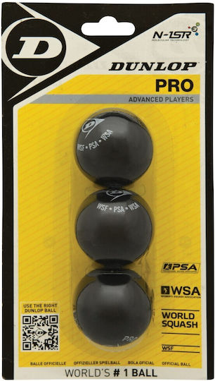 Dunlop Squash Balls 3pcs