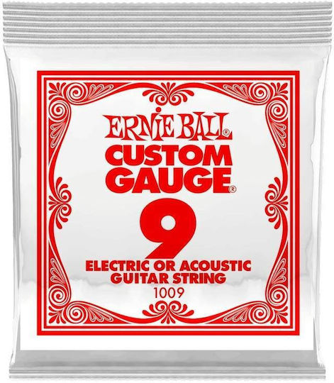 Ernie Ball Plain Single Steel Electric Guitar String 9"