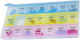 Cute Puffy Organizer Medications Vitamins Supplements Three Compartments Per Day