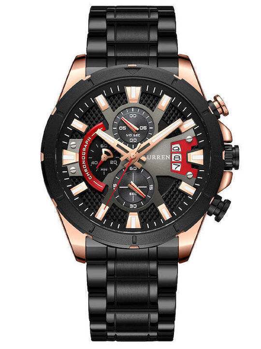 Curren Herrenuhr 23mm Chronograph Batterie mit ...