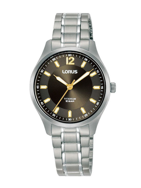 Lorus Herrenuhr 30mm Batterie mit Silber Metallarmband RG237XX9