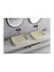 Isvea Aufgesetztes Waschbecken Porzellan 50x36cm Ivory