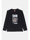 Joyce Children's Blouse Long Sleeve Black