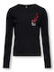 Kids Long-Sleeved Black Top