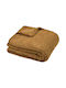 S-f Montreal Set Fleece Blanket for Couch 130x160cm Camel