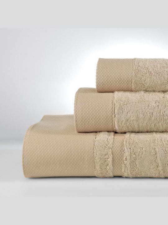 Down Town Home 3-tlg. Set Badetücher Rosa Beige...