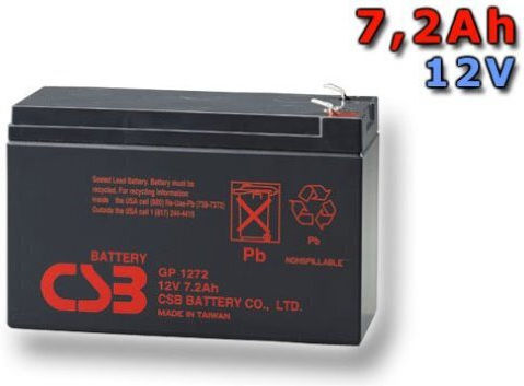 Baterie de înlocuire Csb 12v 7.2ah Gp1272 F2 Compatibilă Rbc2 5 8 9 12 22 23 25 27 31 32 33 40 48 51 53 54 59 109 110