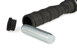 Avento Corzi de sărit de Fitness cu Greutate Negru