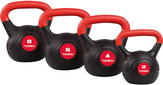 Toorx Kettlebell din PVC 8kg Roșu