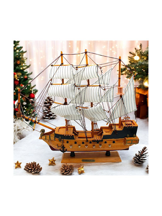 Wooden Decorative Sailing Ship 48x45x10cm 7dis127