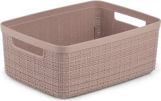 Groziņš Jute S 5l 27x20x11cm Pink