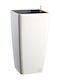Pot Hydrostab Square Tall 22 Irrigation System Drainage Water Level Indicator 22x22x41 cm Colour Crystal White