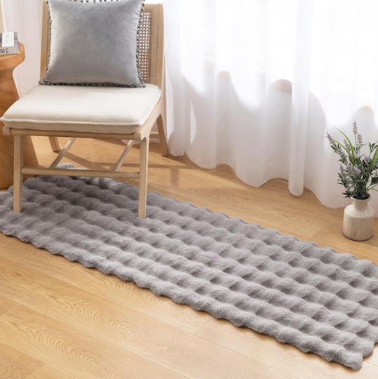 Saray Home Σετ Μοντέρνα Χαλιά Κρεβατοκάμαρας Γκρί Σκούρο B4401-LGR-SET 3τμχ
