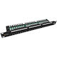 Solarix Patchpanel 24x RJ-45 Cat5e UTP Managementleiste 1U SX24L-5E-UTP-BK-N