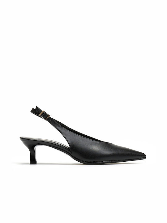 Beatris Pointed Toe Black Heels