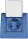 Elmark El Basic Tz107c Μονή Χωνευτή Πρίζα Ρεύμα...