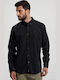 Long-sleeved Corduroy Shirt Black