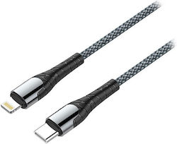 Cablu de date Colorway USB-C/Apple Lightning 3A încărcare rapidă 1m gri
