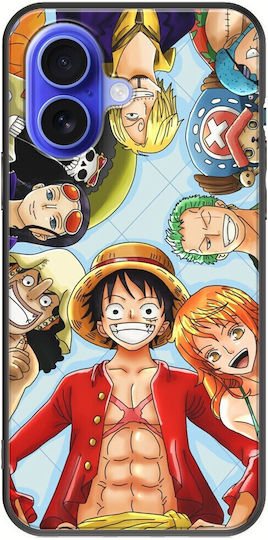 One Piece iPhone 16 Schwarzes TPU Schwarzes Silikon