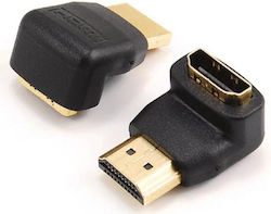 Sbox Ad.hdmi-f M-90 R Hdmi Male To Hdmi Female 90°