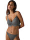 Bra with Light Padding without Underwire Gray