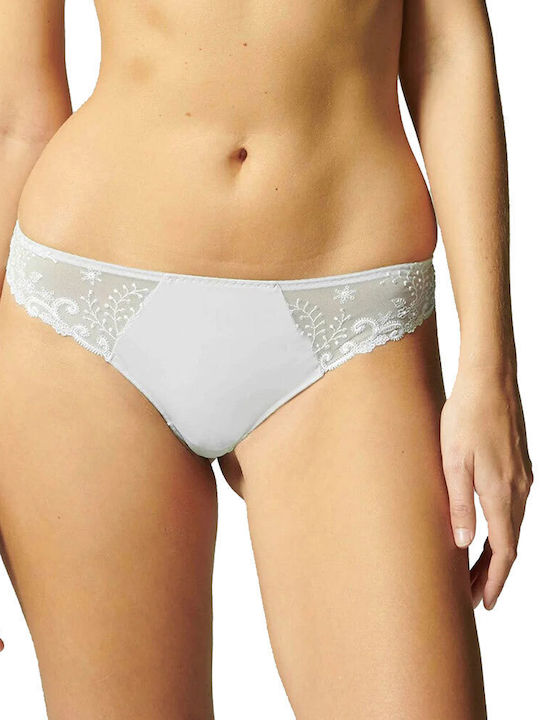 Damen Zeichenfolge Nahtlos White