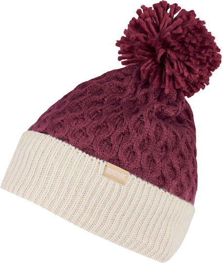 Beanie Frauen Fleece Beanie Gestrickt in Fuchsie Farbe