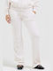 Jogginghose Samt Offwhite