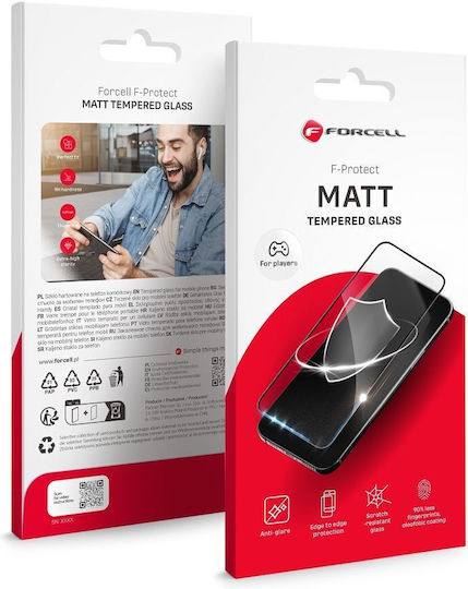 Ματ Tempered Glass Μαύρο (iPhone 14 Pro)