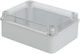 Plastic Surface Mounted Electrical Box Transparent