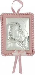 Valenti Saint Icon with Virgin Mary Silver