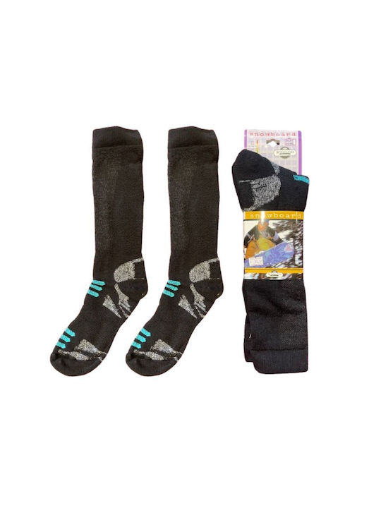 Woodland Ski & Snowboard Socks Black 1 Pair
