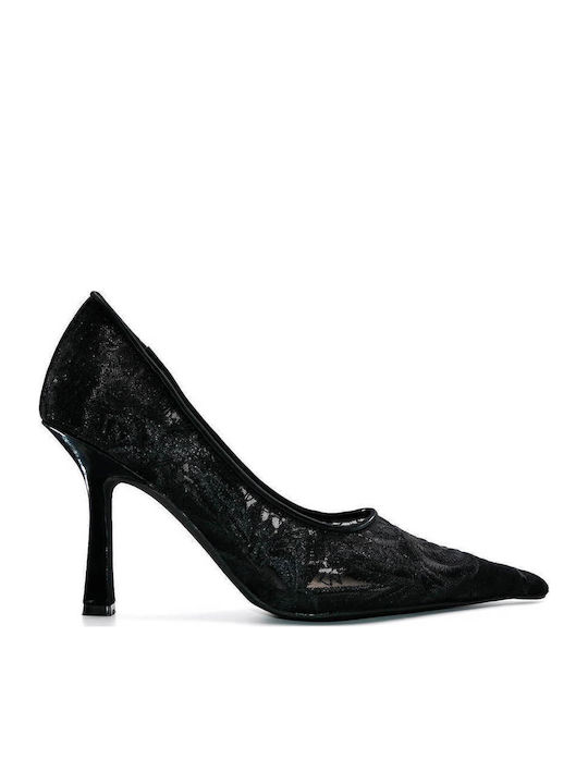 Genisi Black 00138 Μυτερές Γόβες Μαύρες