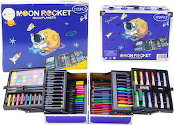 Art Set in Folding Suitcase Space 133 El Σετ Ζωγραφικής σε Βαλιτσάκι 133τμχ